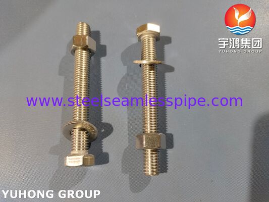 Super Duplex Fasteners ISO4017 S32205 2205 Duplex Steel Hex Bolt Nut Washer
