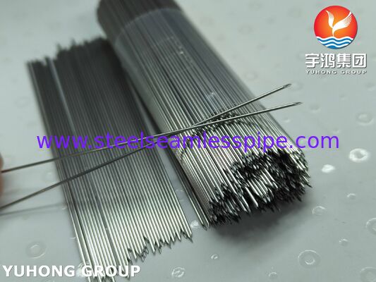 SS304 Intravenous Indwelling Needle Tube For Medical IV Catheter , Back Cut Needle Tip