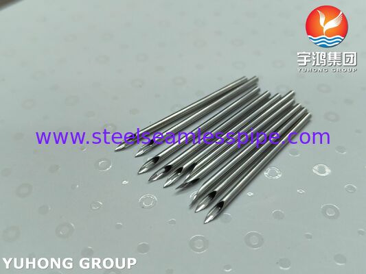 15G-17G SUS304 Medical Stainless Steel AVF Cannula for Hemodialysis , Back Eye Needle Tip