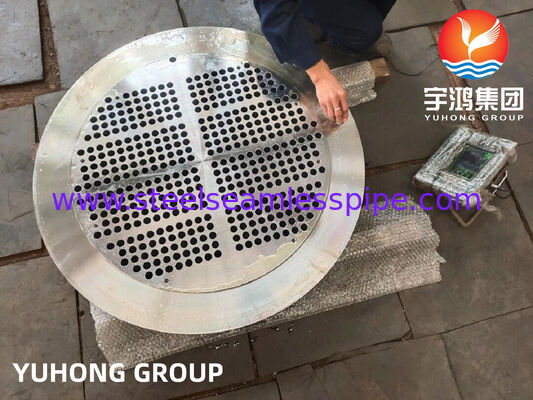 ASTM A182 F304L Stainless Steel Heat Exchanger Tubesheet Cylinder Shape for Shell-and-Tube Heat Exchanger