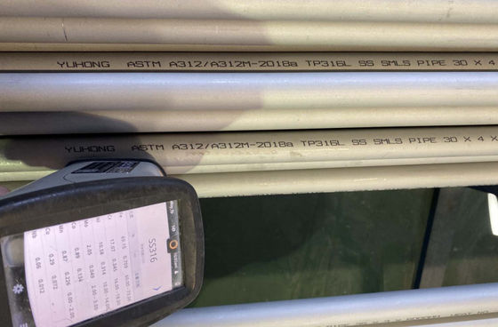 ASME SA312 TP316L Stainless Steel Seamless Pipe