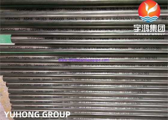 Heat Exchanger Tube ASME SB163 / SB167 UNS N06600 N06601 Nickel Alloy Seamless Tube