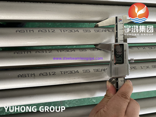 ASTM A312 Stainless Steel Polished Pipe TP304 ISO 9001 Approved