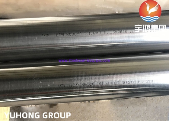 ASTM B729 UNS N08020 Alloy 20 2.4660 Nickel Alloy Steel Seamless Pipe