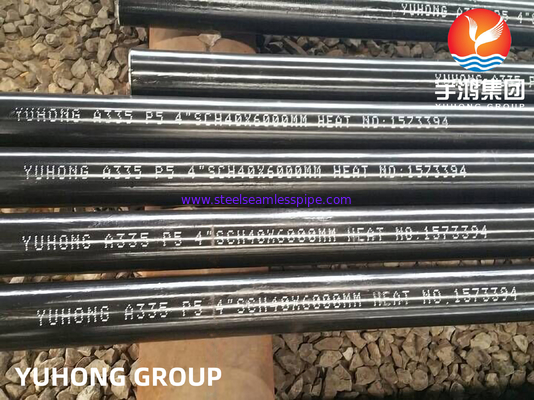 ASTM A335 P22 P11 P9 P91 ALLOY STEEL SEAMLESS PIPE WITH BLACK OR VARNISH COATING BEVELLED END