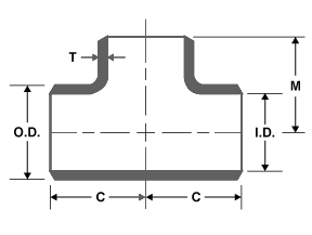 ASTM A860 WPHY 60 Butt Weld Fittings , Equal Tee 1