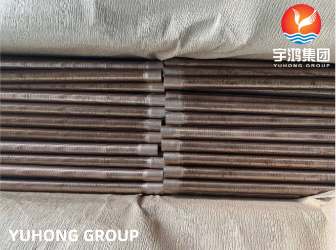 ASTM B111 C70600O61 Copper Nickel Alloy Low Finned Tube For Heat