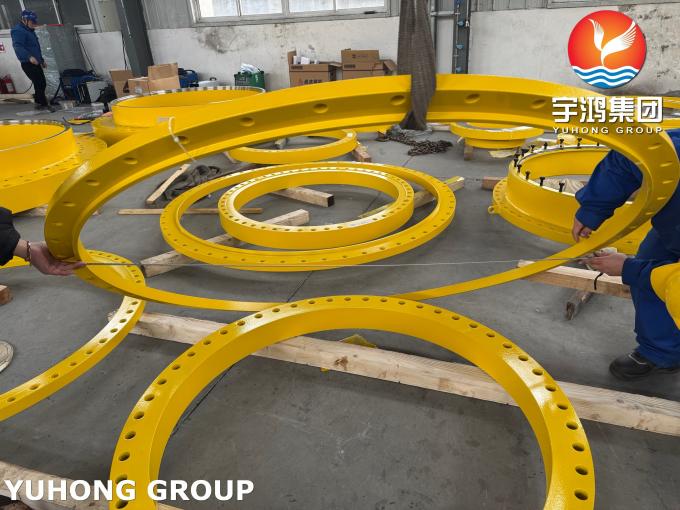 TEST RING FOR HEAT EXCHANGER PARTS SA-266M Gr.2 TEST FLANGE, SHELL SA ...